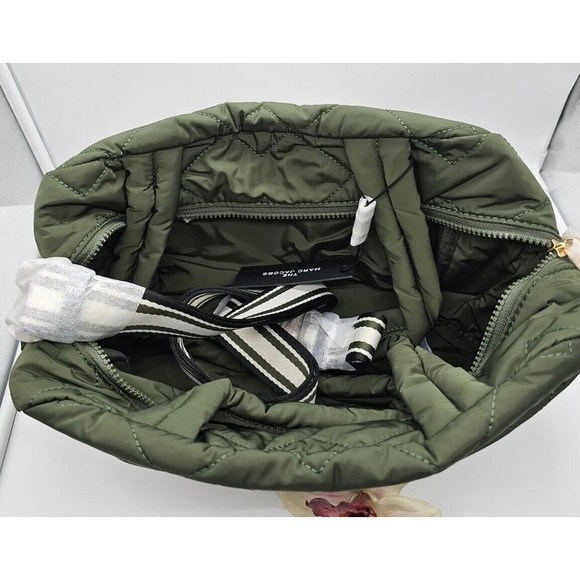 Marc Jacobs Quilted Nylon Small Weekender Travel Bag Dark Green New JL02306068 - Picture 9 of 15